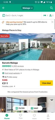 TripAdvisor Hotels Flights android App screenshot 1